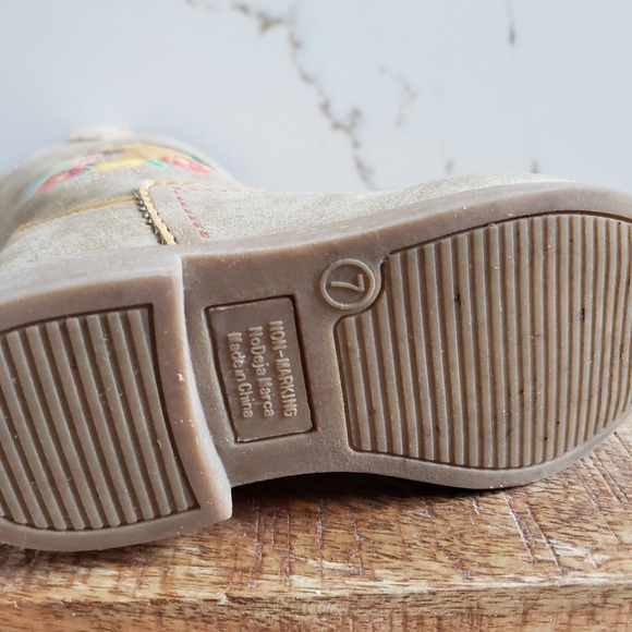 DreamWorks Spirit Cowboy Boots Toddler Girls 7 Brown Western Casual - Picture 3 of 5